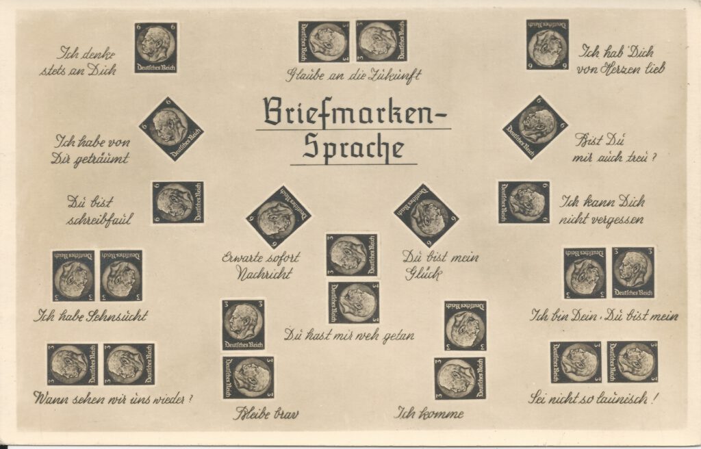 Briefmarkensprache Geheimbotschaften